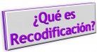 �Qu� es Recodificaci�n?